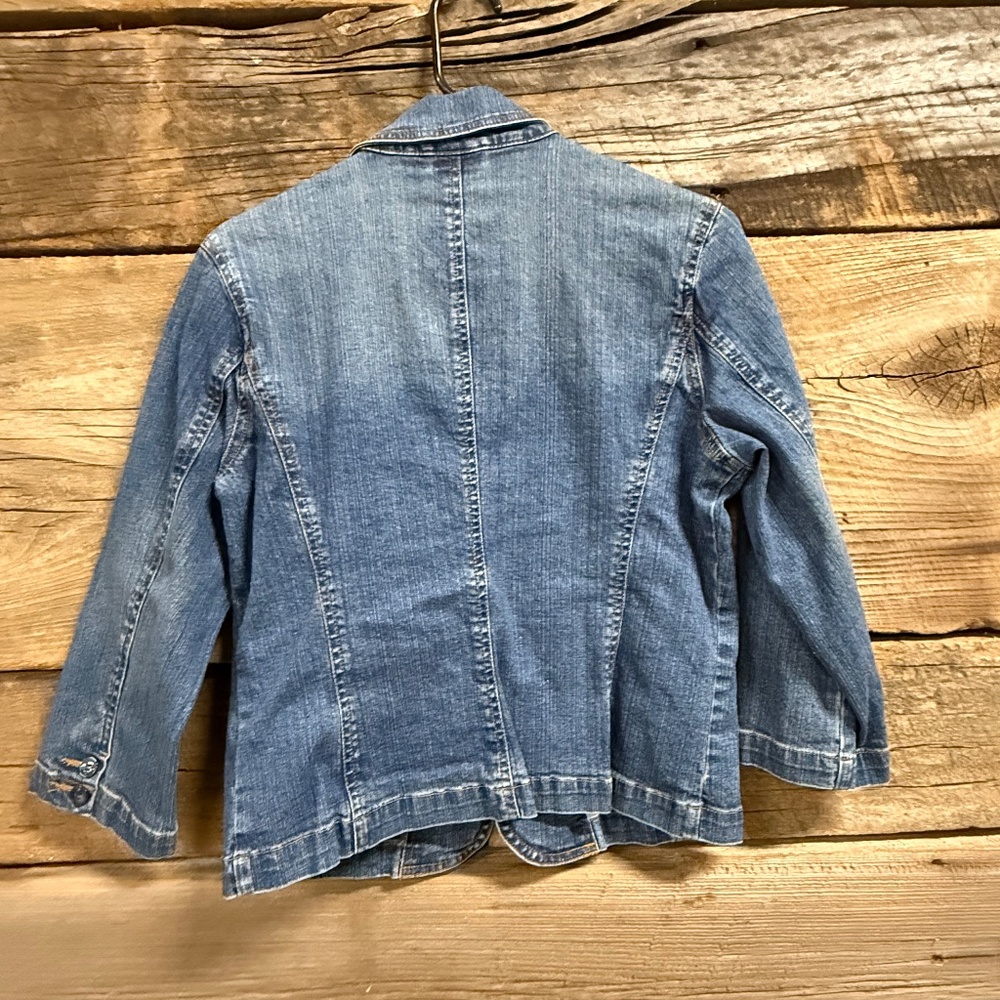 A.N.A Denim Jacket single breasted, Med, Blazer - Picture 3 of 4